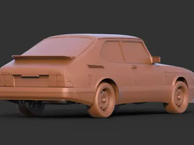 Saab 900 Turbo 3D print model