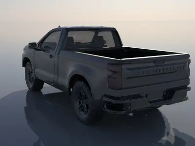 Chevrolet Silverado 1500 Regular Cab 2022  3D print model