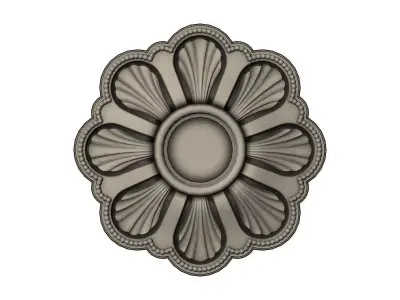 Rosette plaster molding N03 3D print model