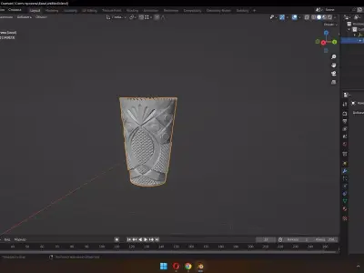 Crystal vase Free 3D model