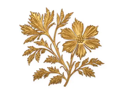 Classic decor ornament carved 38 3D model