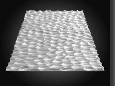 Hammered Finishing Texture 3D print model