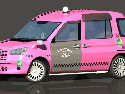 japan new generation TAXI 3D model