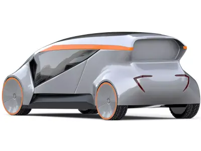 Shared Autonomous RoboTaxi 3D model