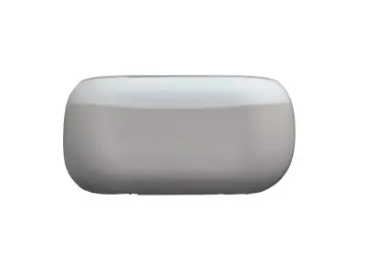 Aged Modular Concrete Block Low-poly 3D model