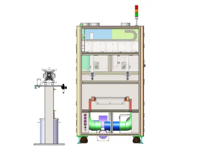 Automatic baking tunnel furnace  3D model