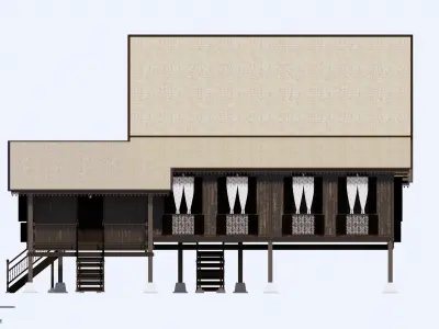 Selangor Traditional House of Malaysia 3D model