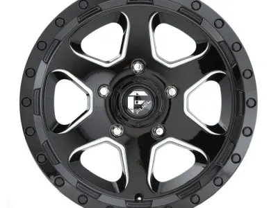Fuel Ripper Wheel Gloss Black And Milled F150 Raptor 3D model