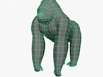 Gorilla Low-poly 3D model shop