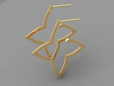 Star Earings 3D print model
