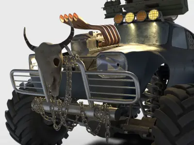 Monster car 3D model