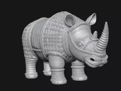 rhinoceros 3D print model purchase