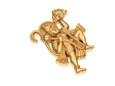 Hanuman pendant 3D print model