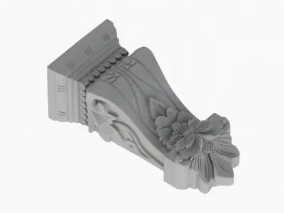 Scroll Corbel 34 3D model