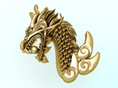 Dragon for jewelry - Dragon for ring - Dragon for pendant 3D print model