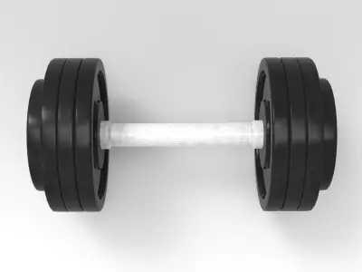 Dumbbell pair of dumbbells 3D model