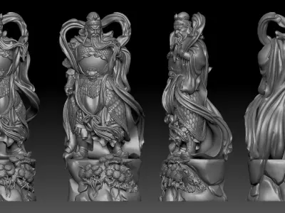 Guan Yu  3D print model