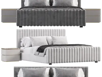 King Bed 3D model