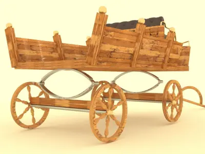 Pony Carriage 3D model