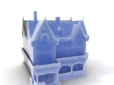 Gothic Mansion model pack Low-poly 3D model