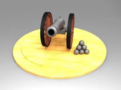 Canon model cannon Free 3D print model