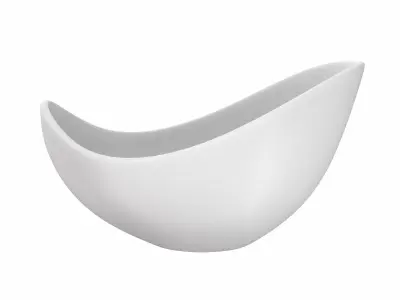 Designer White Bowl 3D model