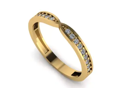 wedding ring x  3D print model