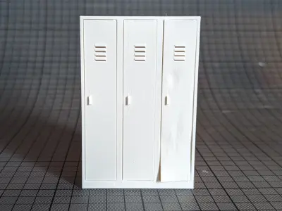 Vandalised Locker 3D print model