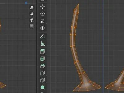 3 Sets of Deer Horns and a Elk Spike Low Poly in all formats Low-poly 3D model