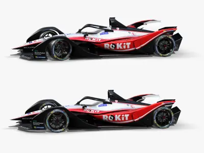 Venturi Formula E 2020 Low-poly 3D model