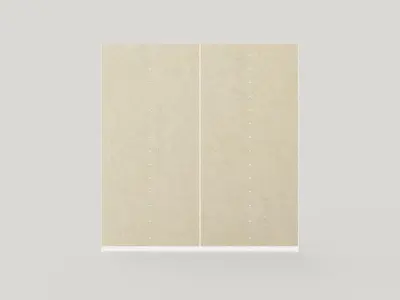 Wardrobe BREMA 210 White plus Mirror Low-poly 3D model