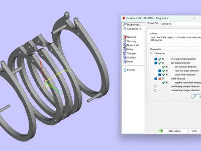 Tri-Color Solitaire Mens Engagement Ring Uniq Look 3D print model