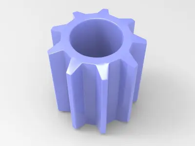 Set Candle Holder Low-poly 3D model
