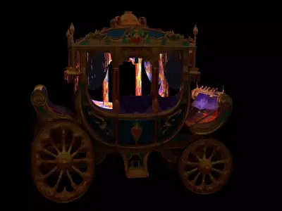 Chinese ancient  carriage   3D model