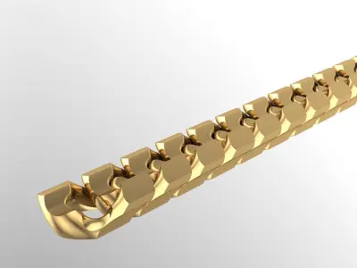 cuban chain STL 3D model