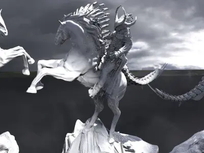 Horsemen Of The Apocalypse War 3D model