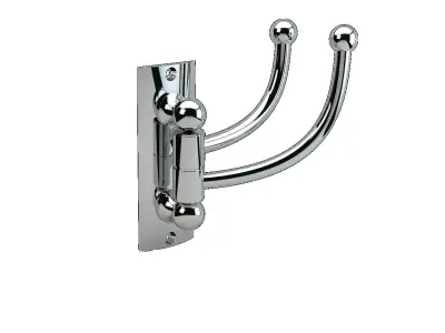 Ribbed Clover Hanger Double 3D model