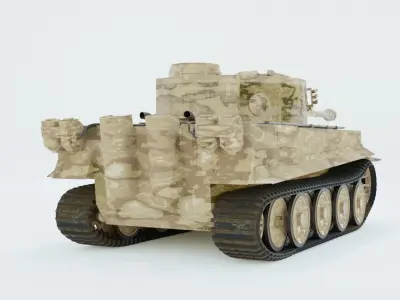 Military vehicle  Low-poly 3D model