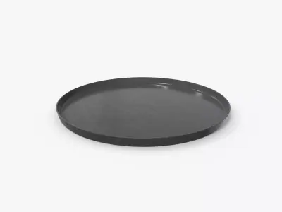 Stylish Plate L Low-poly 3D model