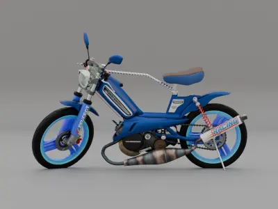 PEUGEOT 103 tuning v2 3D model