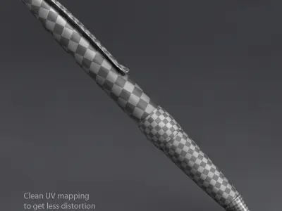 Luxury Metal Pen 3D model