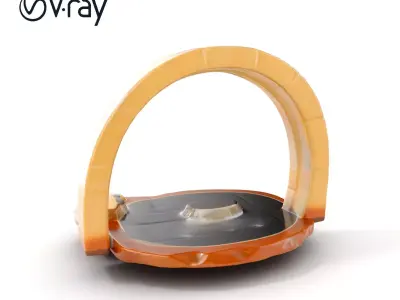 Stone Arch and Waterfall Scene Model Pack Low-poly 3D model