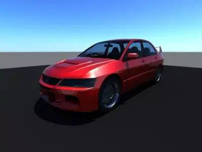 High Poly Template For Lancer Evolution IX Free 3D model