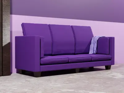 Cozy Couch 3D model