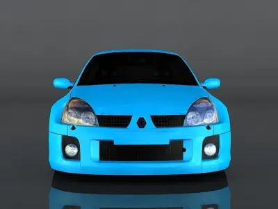 Renault Clio V6 Sport  Low-poly 3D model