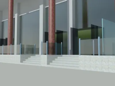Reputed Vehicle Showroom Karachi 3D model