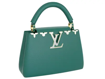 Louis Vuitton Capucines Mini Bag Green Low-poly 3D model