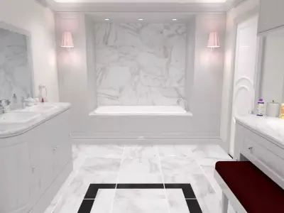 Luxury Bathroom 3D model