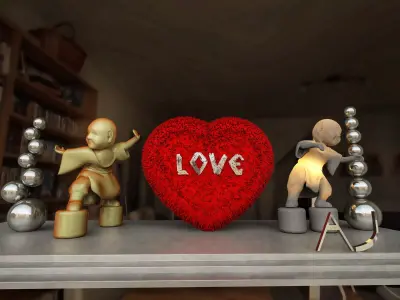 DECORATIVE KIT Low-poly 3D model