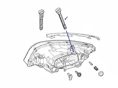 The set Volvo S60 V60 Headlight-headlamp mounting bracket  3D print model